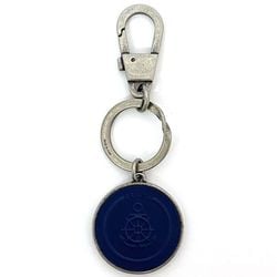 Gucci Keychain ec-21439 Silver Navy Interlocking 598554 Metal Rubber GUCCI GG Charm Keyring Anchor Men's Women's