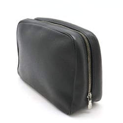 LOUIS VUITTON Louis Vuitton Taiga True Toilet GM Second Bag Pouch Travel Case Ardoise Black M30212