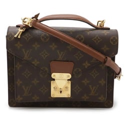 LOUIS VUITTON Louis Vuitton Monogram Montsouris 26 Second Bag Clutch Handbag Shoulder M51187