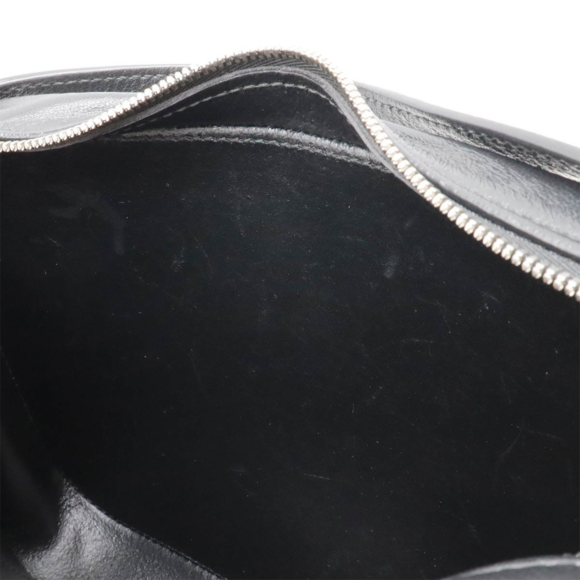 BALENCIAGA EVERYDAY Small Camera Bag Shoulder Handbag Leather Black 608654