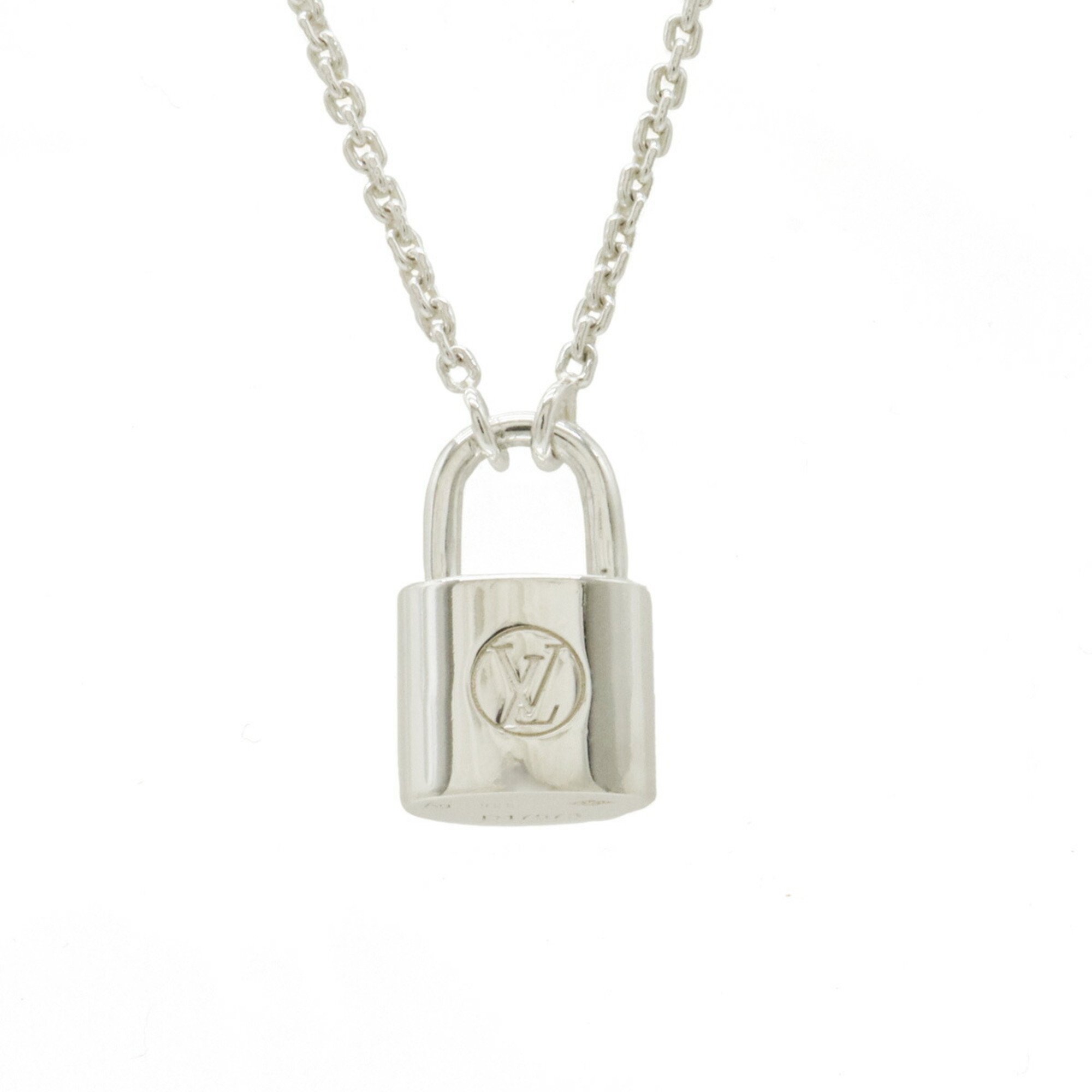 LOUIS VUITTON Louis Vuitton Pendant Silver Lockit UNICEF Necklace Ag925 Q93559