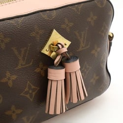 LOUIS VUITTON Louis Vuitton Monogram Santonge Shoulder Bag Pochette Tassel Leather Rose Poodle M44442