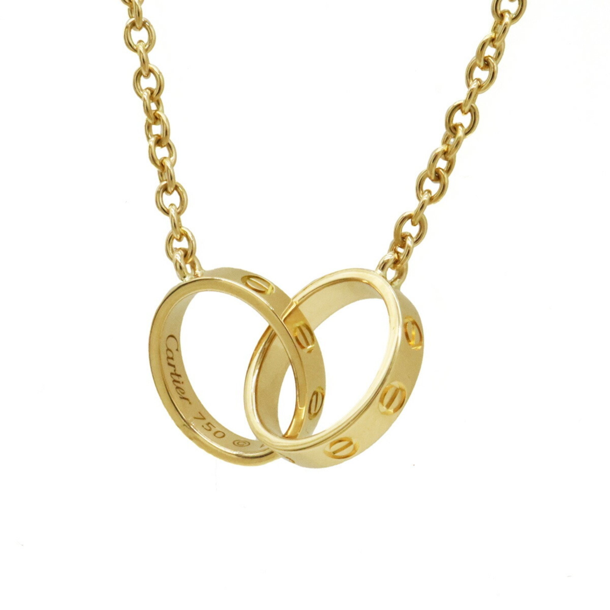 Cartier Baby Love Necklace LOVE LΘVE Pendant K18YG 750YG Yellow Gold B7212400