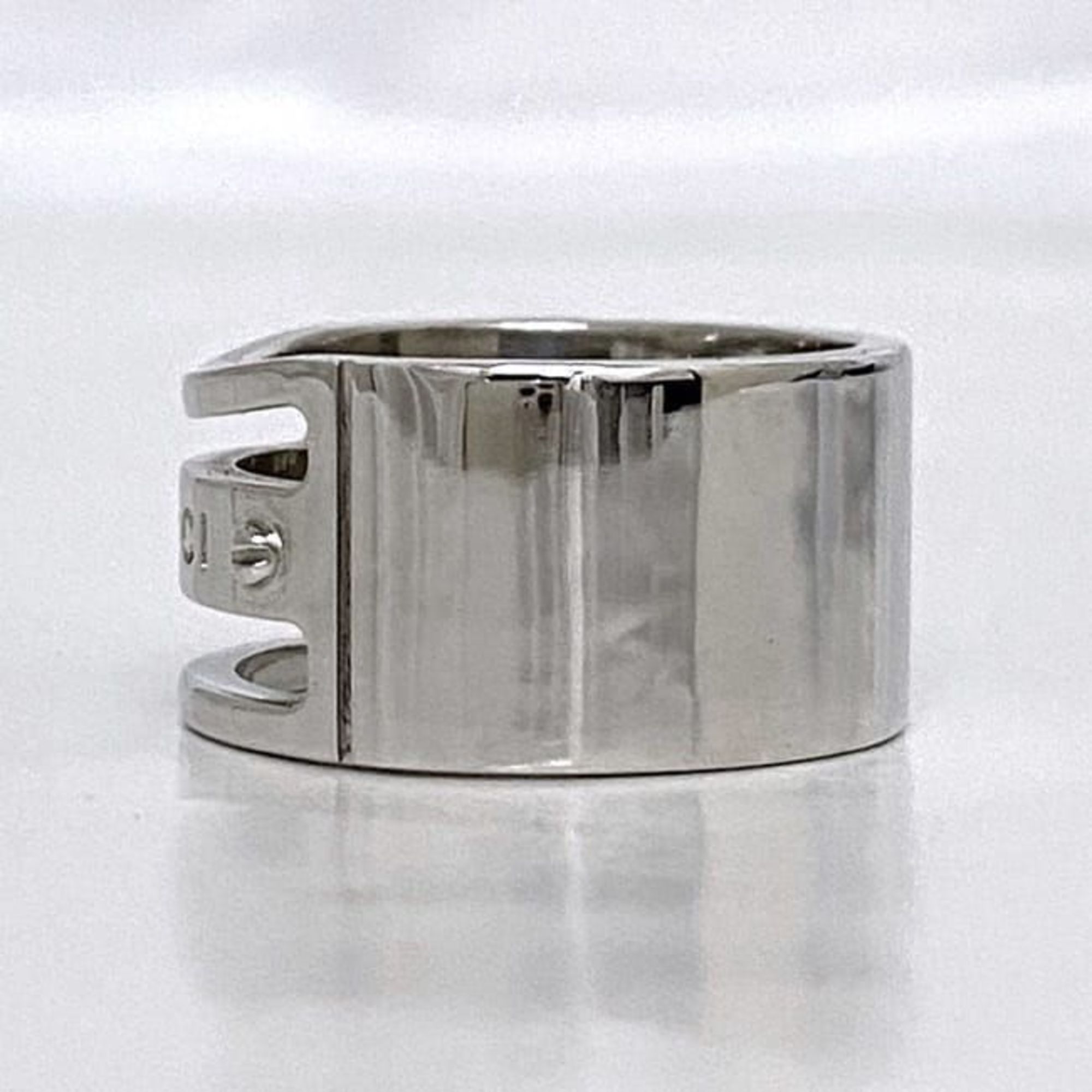 Gucci Ring ec-21087 Silver Size 19 Ag 925 GUCCI Plate Screw Men's