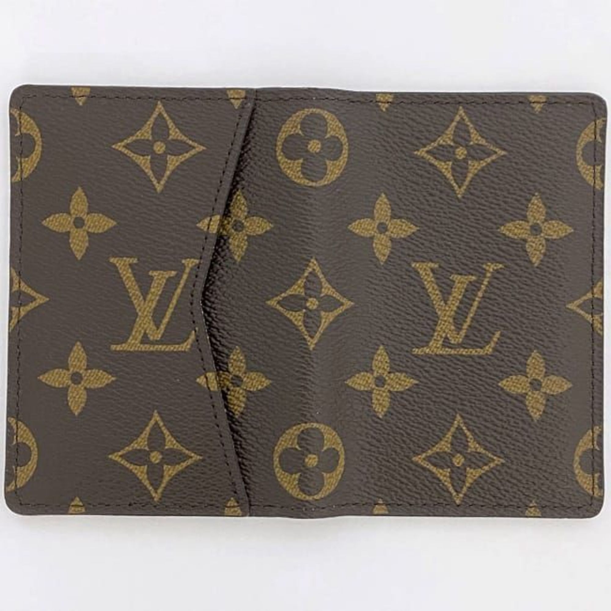 Louis Vuitton Card Case Organizer Deux Poche ec-21616 Brown Monogram M61732 Canvas CI5106 LOUIS VUITTON Holder Pass Folding