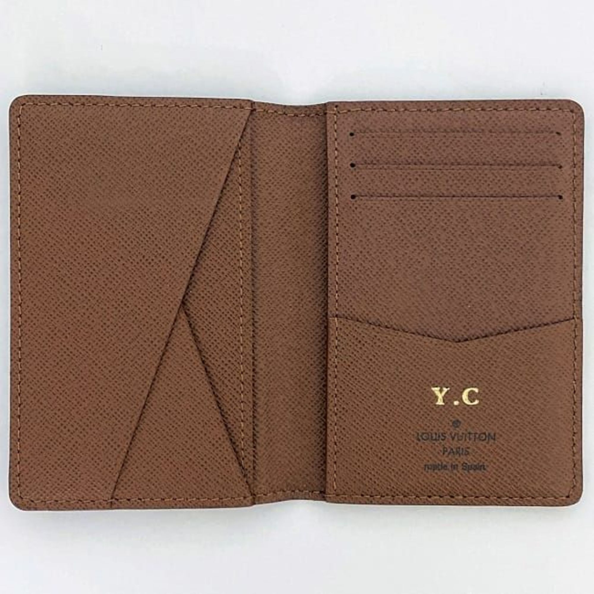 Louis Vuitton Card Case Organizer Deux Poche ec-21616 Brown Monogram M61732 Canvas CI5106 LOUIS VUITTON Holder Pass Folding