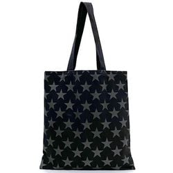 Saint Laurent Tote Bag ec-21485 Black Grey STARS TOTE Star Canvas SAINTO LAURENT PARIS Eco Women's