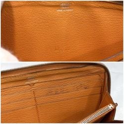 Hermes Round Long Wallet Azap GM ec-21011 Orange Leather Togo □M Stamp HERMES