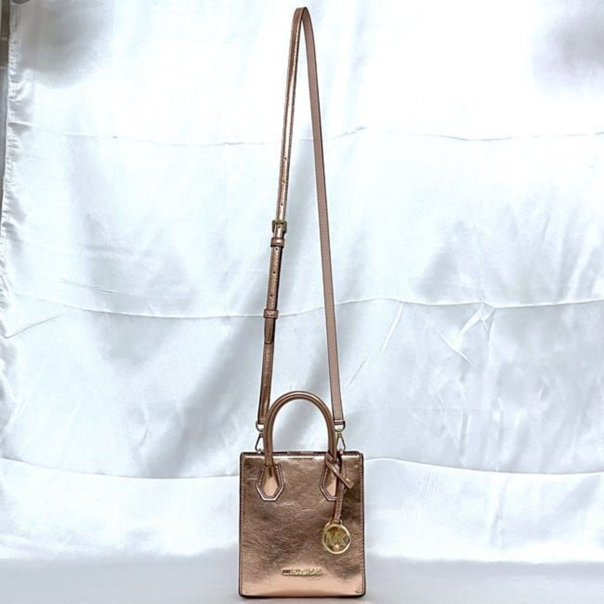 Michael Kors 2way Bag ec-20998 Pink Gold 35H3GMPC0M Shoulder Leather MICHANEL KORS MK Women's