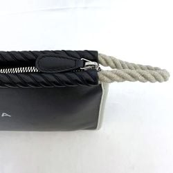 Balenciaga Clutch Bag ec-21442 Black 427443 Leather BALENCIAGA Rope Handbag Men's Women's Compact