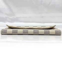 Louis Vuitton Bi-fold Long Wallet Portefeuille Emily ec-21092 White Grey Damier Azur N63546 Canvas TA1136 LOUIS VUITTON Unisex