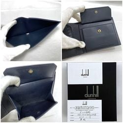 Dunhill Bi-fold Wallet Navy 18F2320DK059R Leather ALFRED DUNHILL Folding Compact Men's Blue