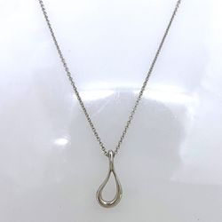 Tiffany Teardrop Necklace ec-21085 Silver Elsa Peretti Ag 925 TIFFANY&Co. Women's