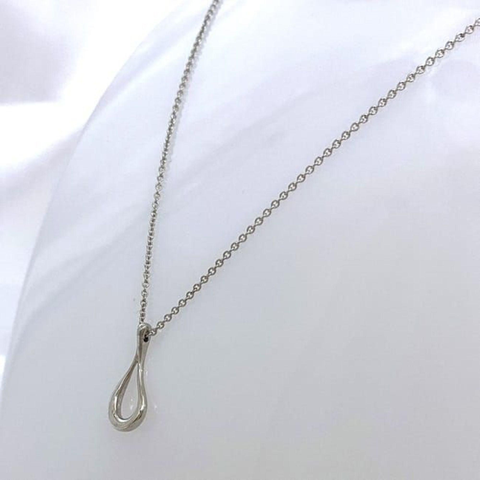 Tiffany Teardrop Necklace ec-21085 Silver Elsa Peretti Ag 925 TIFFANY&Co. Women's