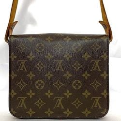 Louis Vuitton Shoulder Bag Cartesier 22 ec-21094 Brown Monogram M51253 Canvas Tanned Leather SL0921 LOUIS VUITTON Flap