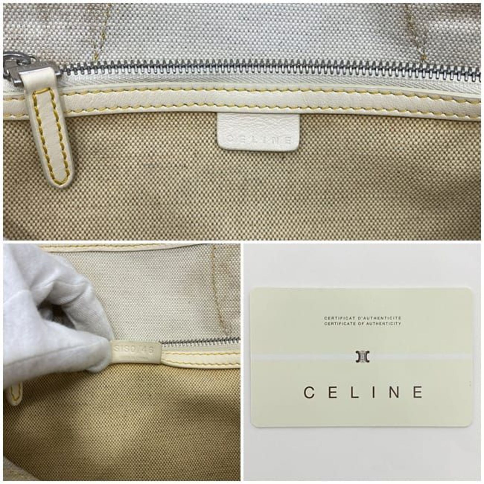 Celine Tote Bag ec-21549 Beige Yellow C Macadam PVC Leather SIS0/46 CELINE Women's