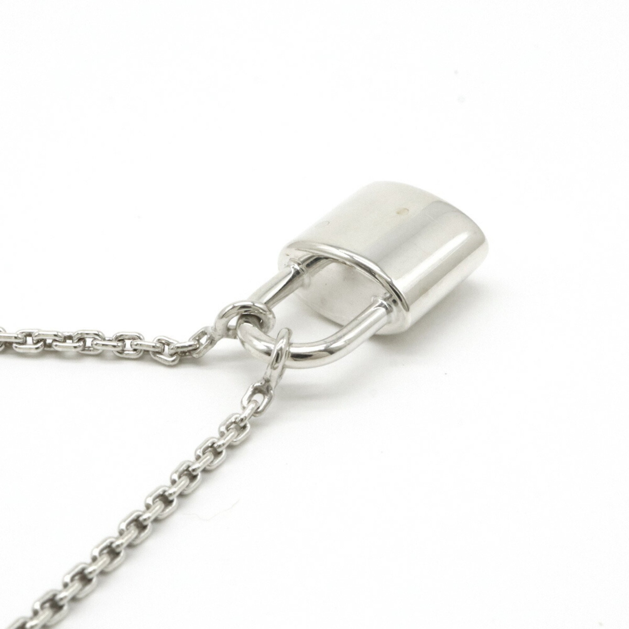 LOUIS VUITTON Louis Vuitton Pendant Silver Lockit UNICEF Necklace Ag925 Q93559