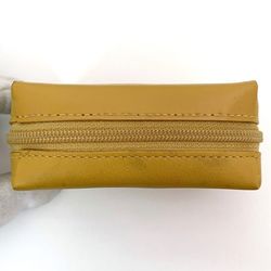 LOEWE Coin Case ec-21347 Yellow Leather L23 Purse for Women Compact Coins