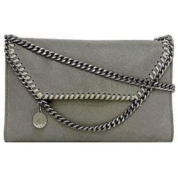 Stella McCartney Chain Shoulder Bag ec-21451 Grey Falabella 20144 581238 Flap Synthetic Leather STELLA McCARTNEY Women's