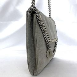 Stella McCartney Chain Shoulder Bag ec-21451 Grey Falabella 20144 581238 Flap Synthetic Leather STELLA McCARTNEY Women's