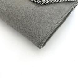 Stella McCartney Chain Shoulder Bag ec-21451 Grey Falabella 20144 581238 Flap Synthetic Leather STELLA McCARTNEY Women's