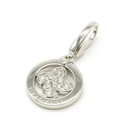 BVLGARI Bvlgari Tondo Windmill Motif Charm Pendant Head Top K18WG White Gold Diamond