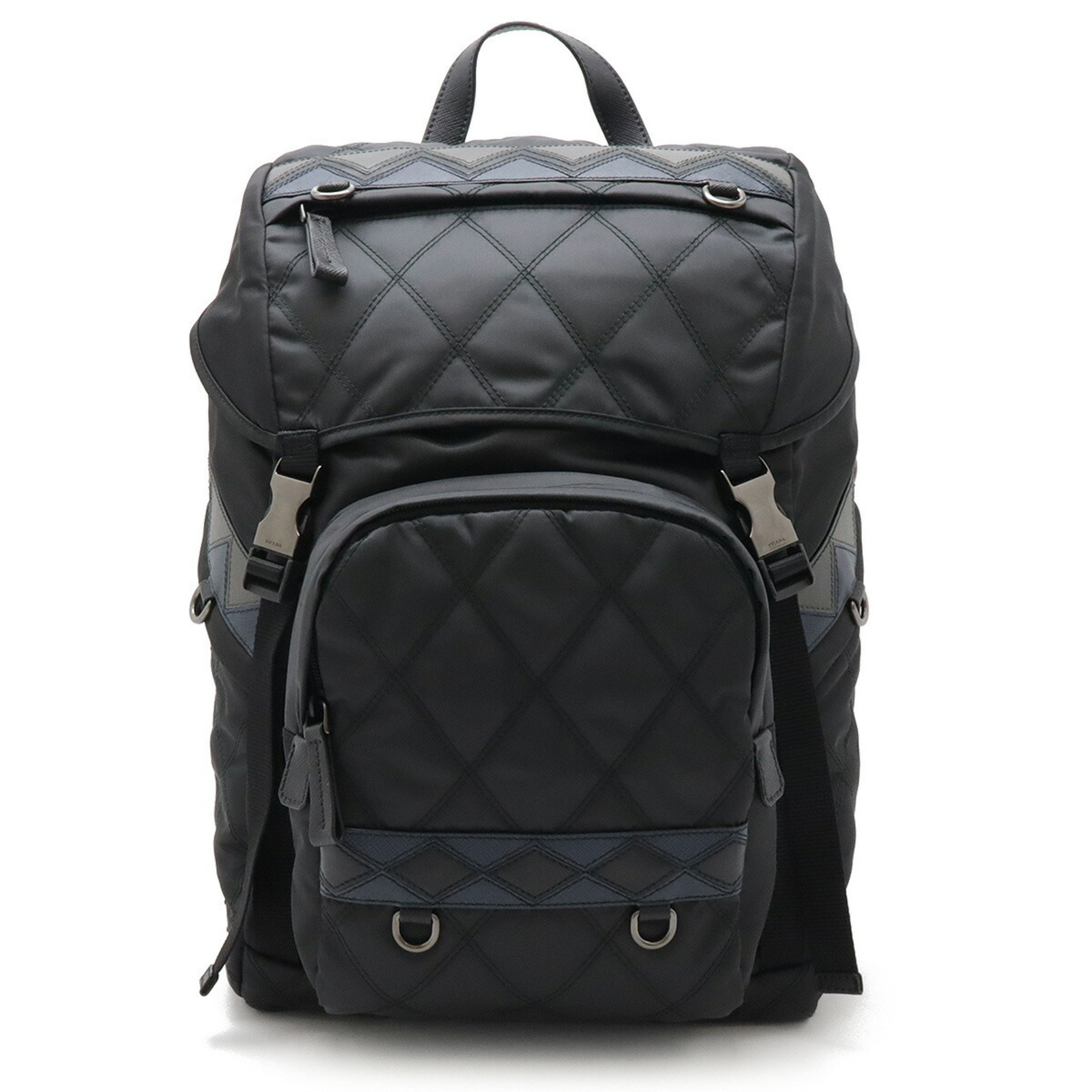 PRADA Prada Backpack Rucksack Daypack Quilted Nylon NERO Black ANTRACITE Grey BALTICO Navy 2VZ135