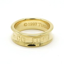 TIFFANY&Co. Tiffany 1837 Narrow Ring, K18YG, 750YG, Yellow Gold, Actual size: approx. 10.5