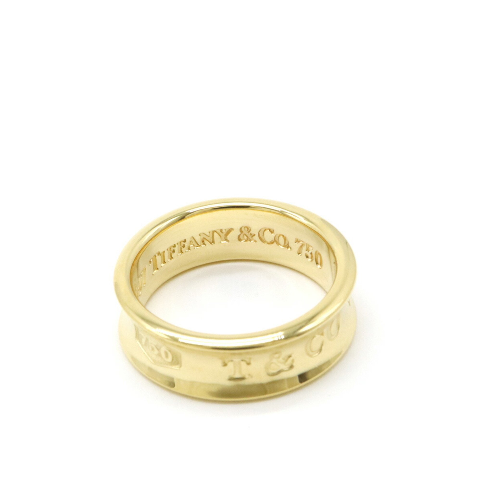 TIFFANY&Co. Tiffany 1837 Narrow Ring, K18YG, 750YG, Yellow Gold, Actual size: approx. 10.5