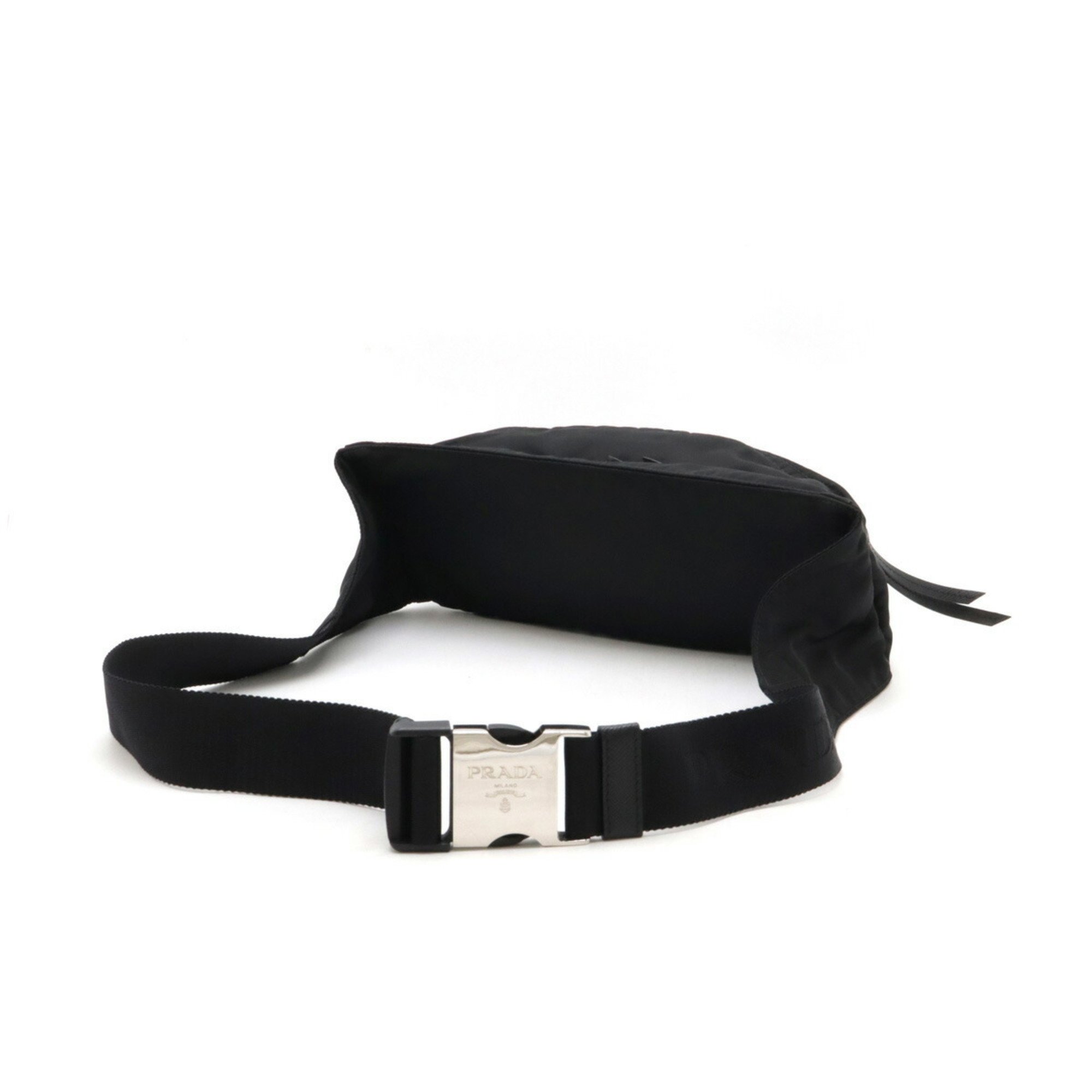 PRADA Prada Waist Pouch Bag Hip Body Shoulder Nylon NERO Black 1BL011