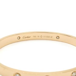 Cartier LOVE Bracelet Bangle K18PG 750PG Pink Gold 4PD Diamond D11ct #17