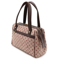 LOUIS VUITTON Louis Vuitton Monogram Josephine PM Handbag Boston Canvas Leather Cherry Pink M92216