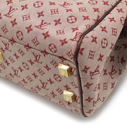 LOUIS VUITTON Louis Vuitton Monogram Josephine PM Handbag Boston Canvas Leather Cherry Pink M92216