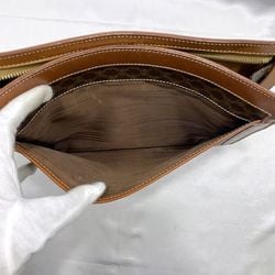 Celine clutch bag brown macadam handbag second PVC leather MC98/2 CELINE pouch women men compact