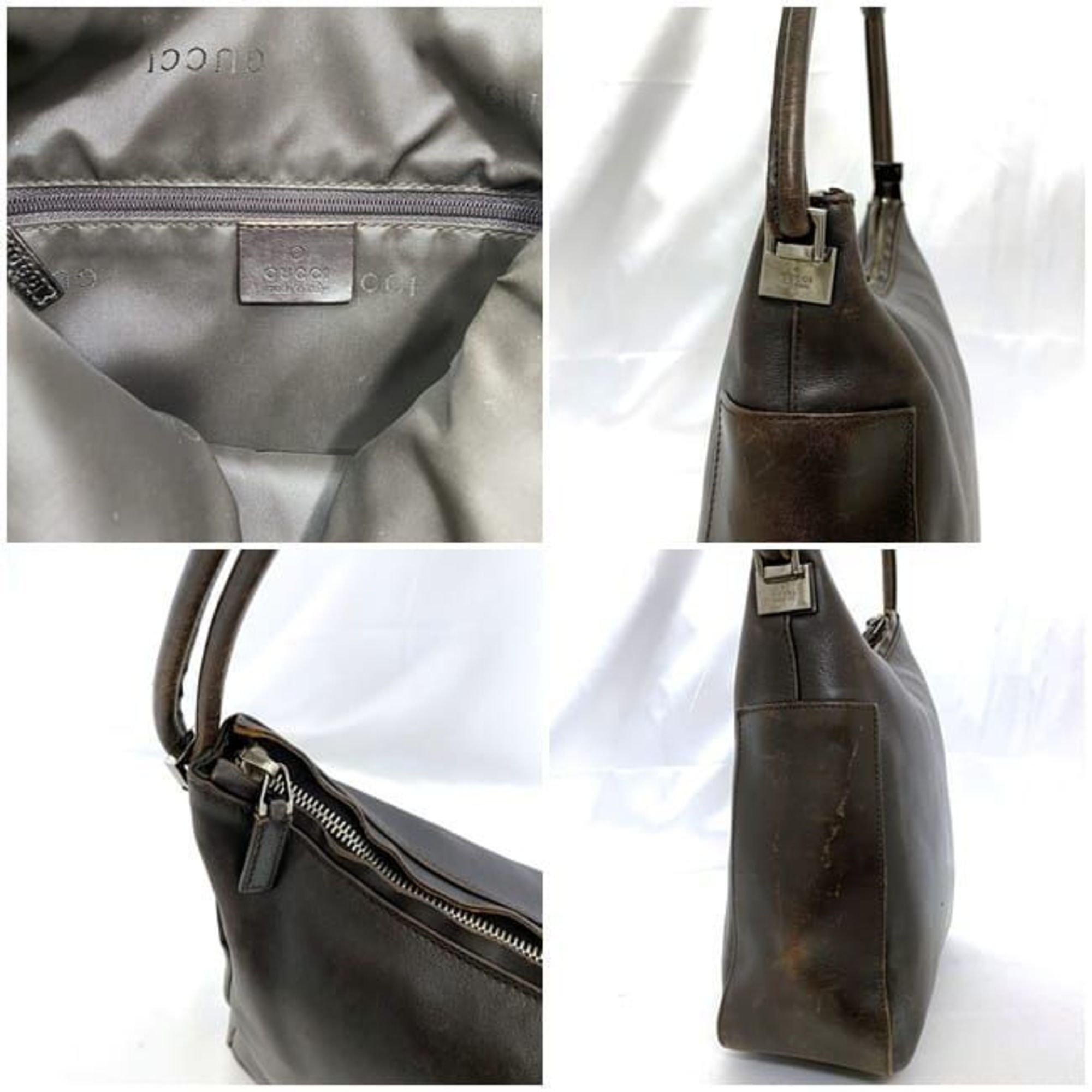 Gucci bag ec-21550 brown 001 3766 leather GUCCI ladies