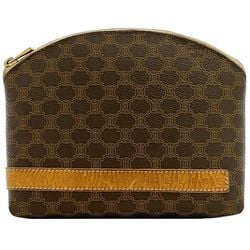 Celine Pouch Brown Macadam ec-20272 PVC Leather M/00/2 CELINE Women's Compact Retro