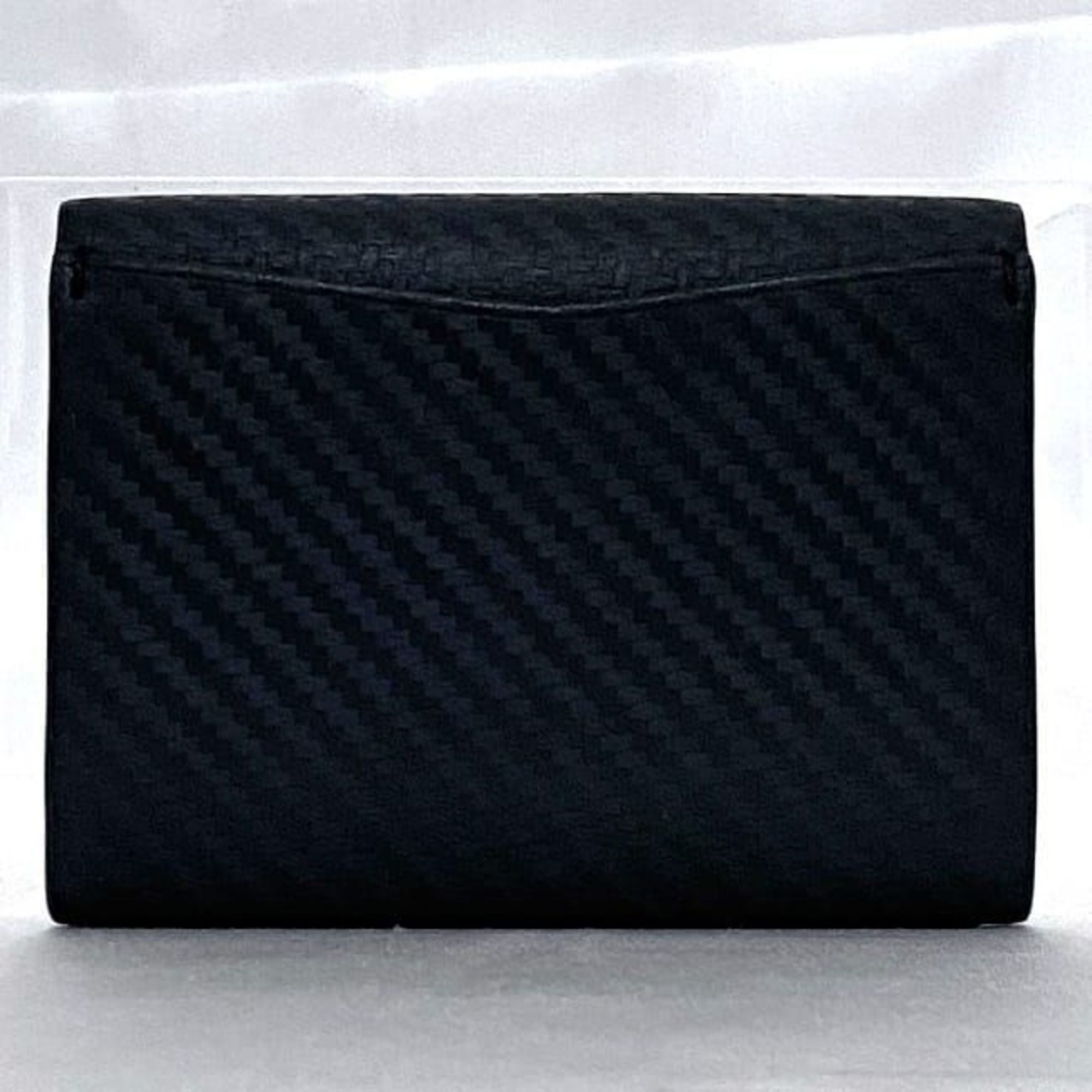 Dunhill Card Case Navy Black Shisha L2V580N Wallet Leather dunhill Business Holder Coin Purse Compact Men's Blue