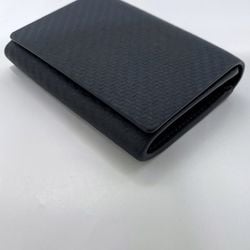 Dunhill Card Case Navy Black Shisha L2V580N Wallet Leather dunhill Business Holder Coin Purse Compact Men's Blue