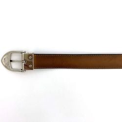 Louis Vuitton Belt Santur Classic ec-21564 Black Silver Ardoise Taiga M6843 Waist ~88cm Leather CT2192 LOUIS VUITTON LV