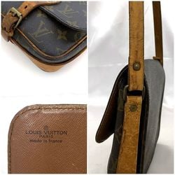 Louis Vuitton Shoulder Bag Cartesier Brown Monogram M51254 Canvas Tanned Leather 874 SL LOUIS VUITTON Flap Women's Compact