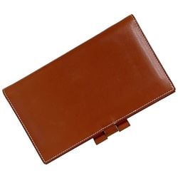 Hermes Planner Cover Agenda Brown ec-20270 Leather Box Calf □B Stamp HERMES Notebook Women's Men's