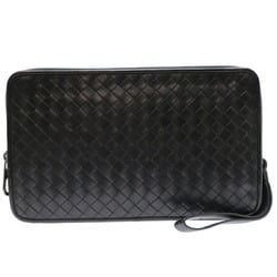 Bottega Veneta Intrecciato Men's Second Bag Leather Black