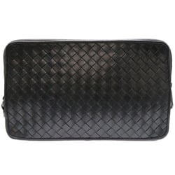 Bottega Veneta Intrecciato Men's Second Bag Leather Black