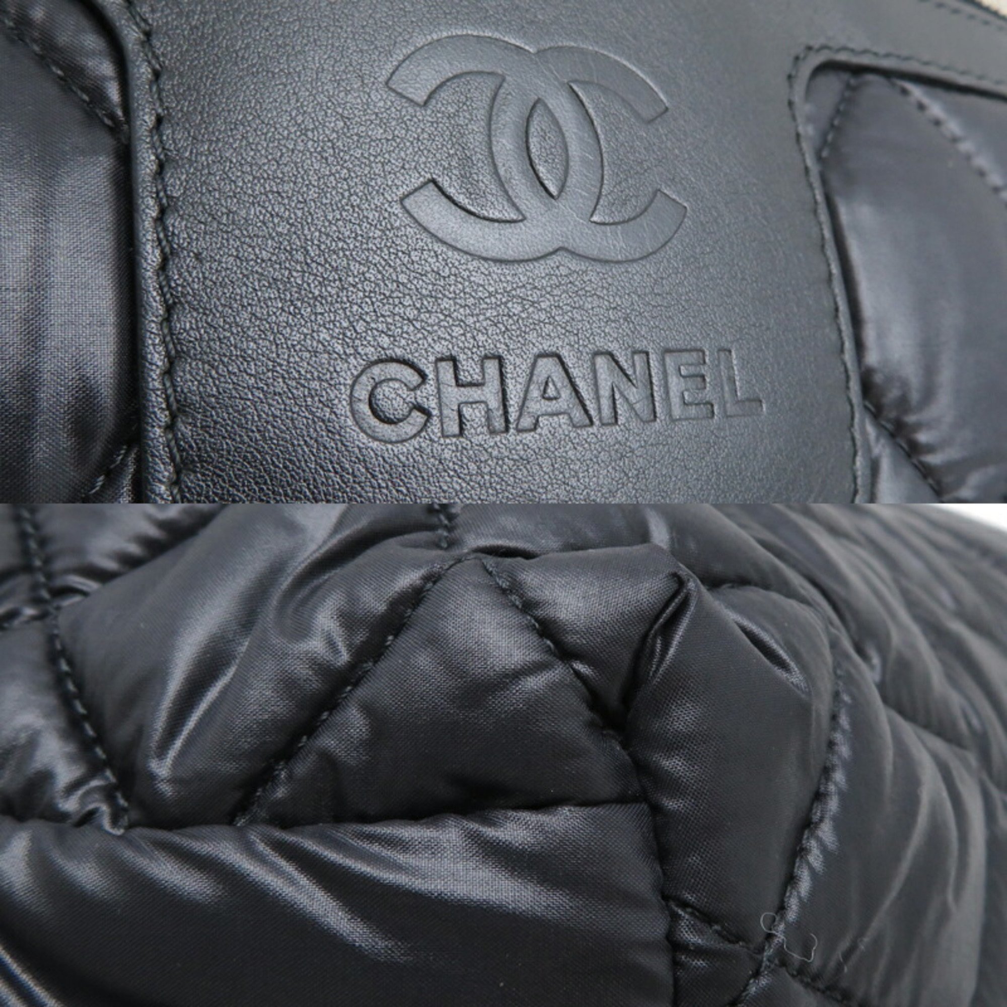 Chanel Coco Cocoon Ladies Tote Bag with Seal 8610 Nylon Black