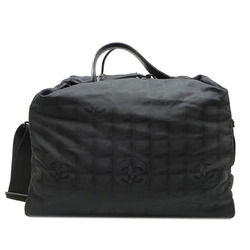 Chanel New Travel Line Women's Boston Bag Nylon Black