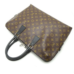 Louis Vuitton Porte-Document Jour Strapless Men's Handbag M40868 Monogram Macassar Brown