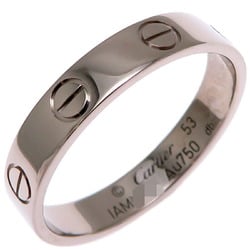 Cartier #53 Love Women's and Men's Ring, 750 White Gold, Size 12.5