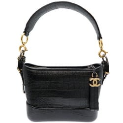 Chanel Seal Chain Shoulder Bag for Women AS0865 Leather Black