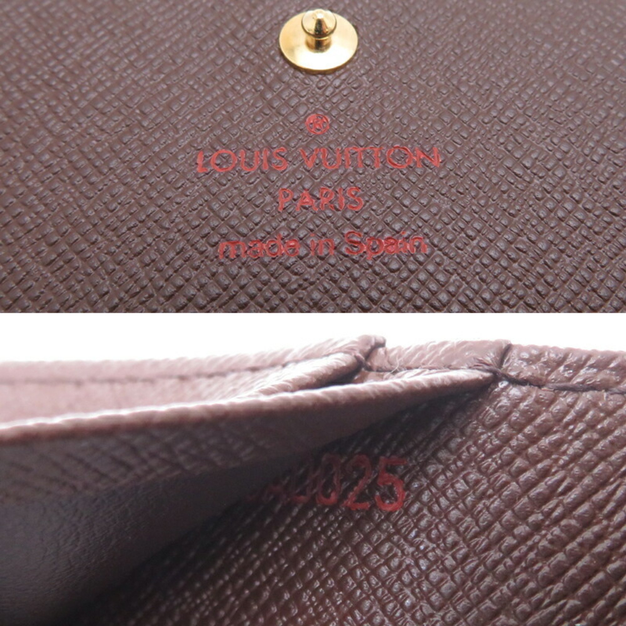 Louis Vuitton Porte Monnaie Women's and Men's Coin Case N61736 Damier Brown