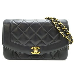 Chanel Diana 22 Chain Shoulder Women's Bag A01164 Lambskin Black